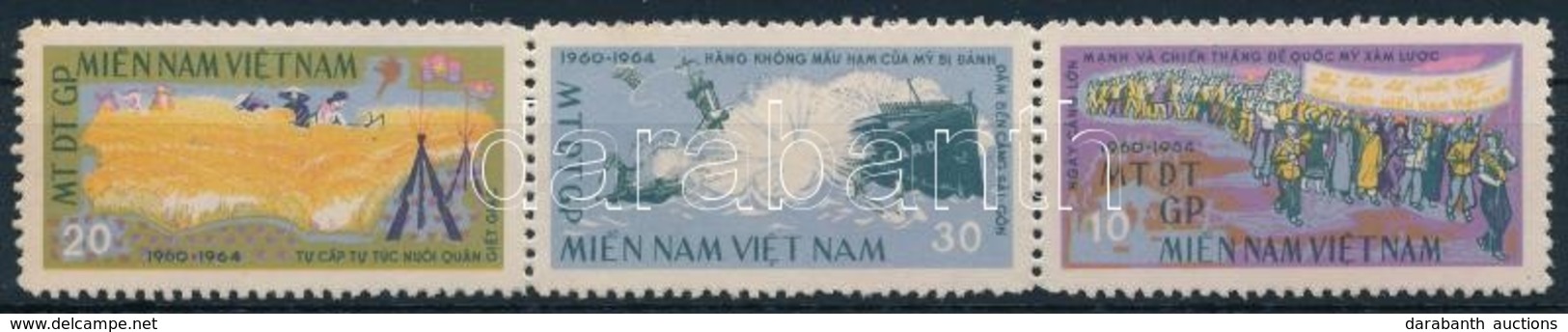 ** Vietkong Kiadás 1964 Mi Felszabadulás Sor 3-as Csíkban Mi 6-8 - Otros & Sin Clasificación