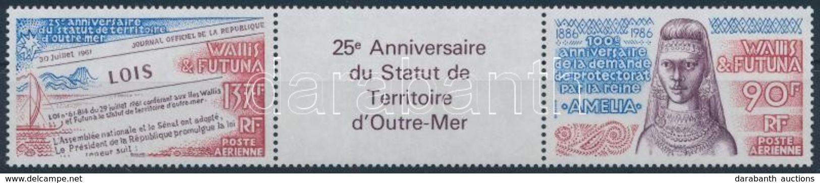 ** 1986 Amélia Királyn? Elrendelése Sor Hármascsíkban (szelvénnyel) Mi 512-513 - Otros & Sin Clasificación