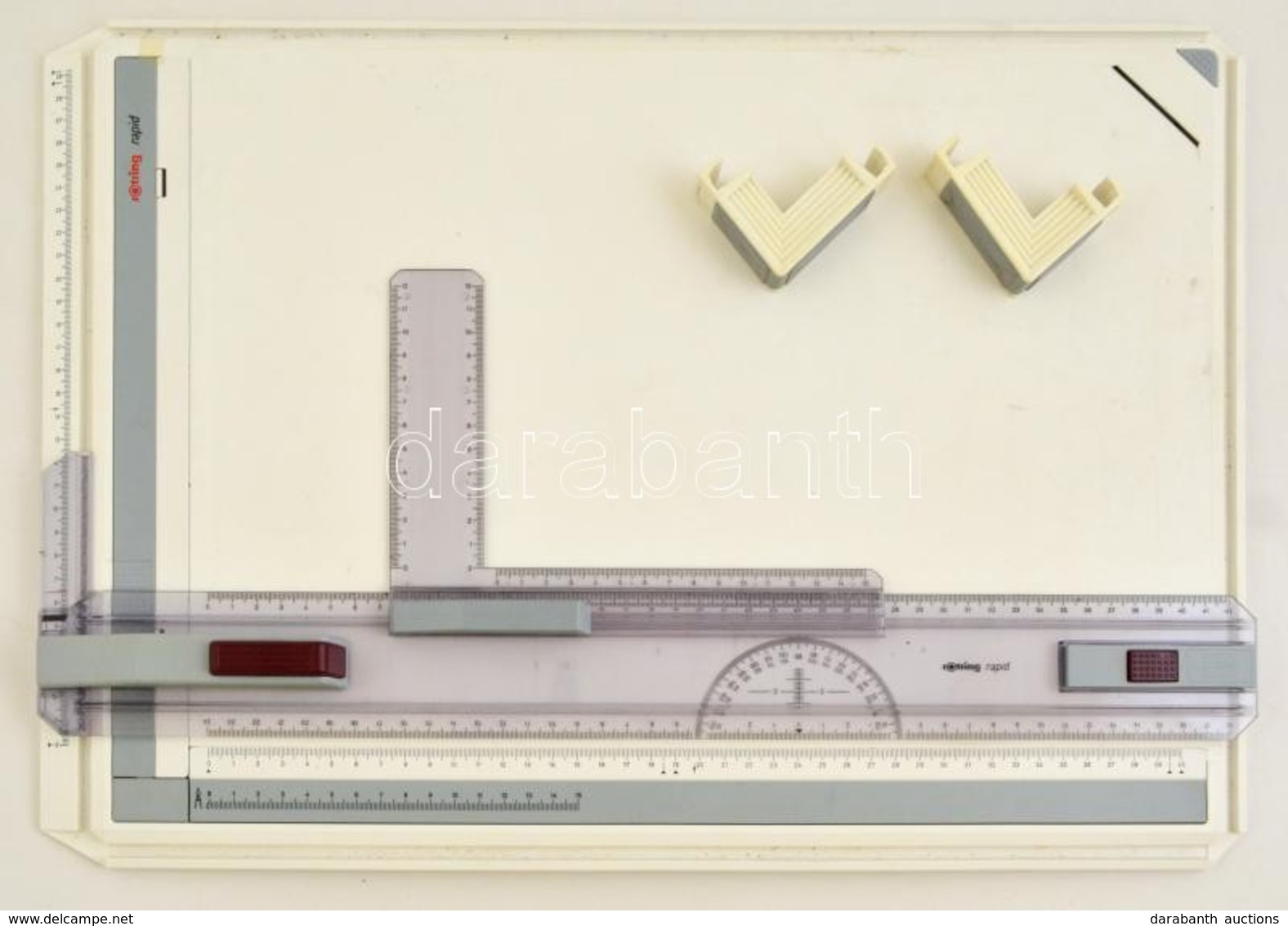 Rotring Rapid A3 Rajztábla és Vonalzó, Eredeti Dobozában, 35×47 Cm - Otros & Sin Clasificación