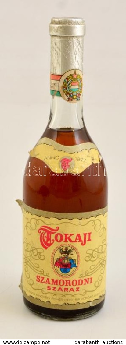 1977 Tokaji Szamorodni Száraz Fehérbor, 0,5 L - Sonstige & Ohne Zuordnung