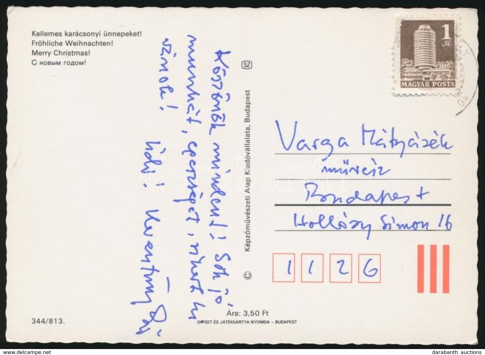 Keresztury Dezs? (1904-1996) író, Lapszerkeszt? Kézzel írt Levele Varga Mátyás Grafikusnak. - Sonstige & Ohne Zuordnung