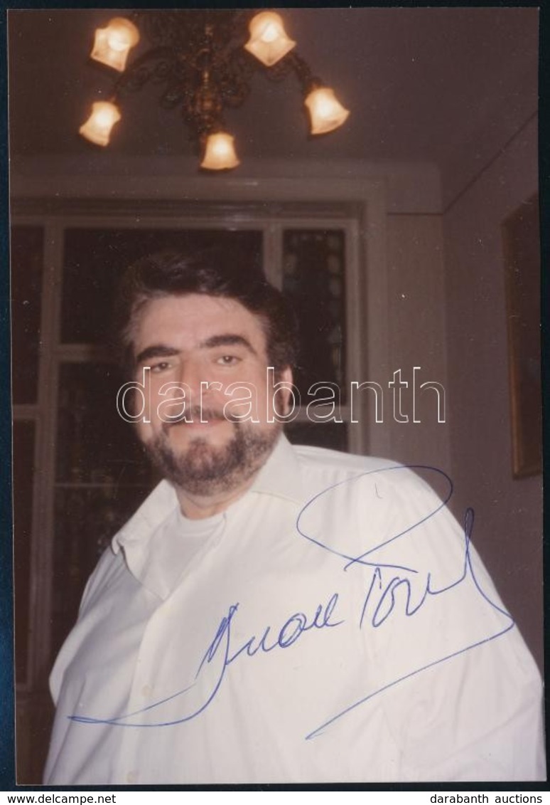Juan Pons (1946-) Spanyol Operaénekes Aláírt Fotója / Autograph Signed Photo 9x13 Cm - Sonstige & Ohne Zuordnung