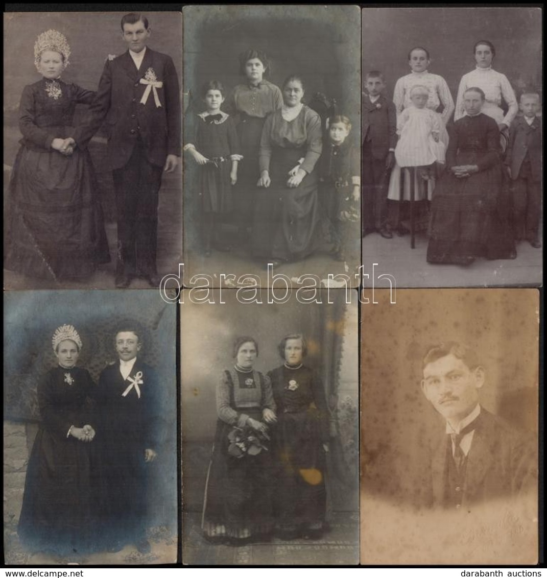 Cca 1910 Bonyhád, M?termi Családi Fotók, Hátoldalukon Pecséttel Jelzett, 14x 8,5 Cm - Otros & Sin Clasificación