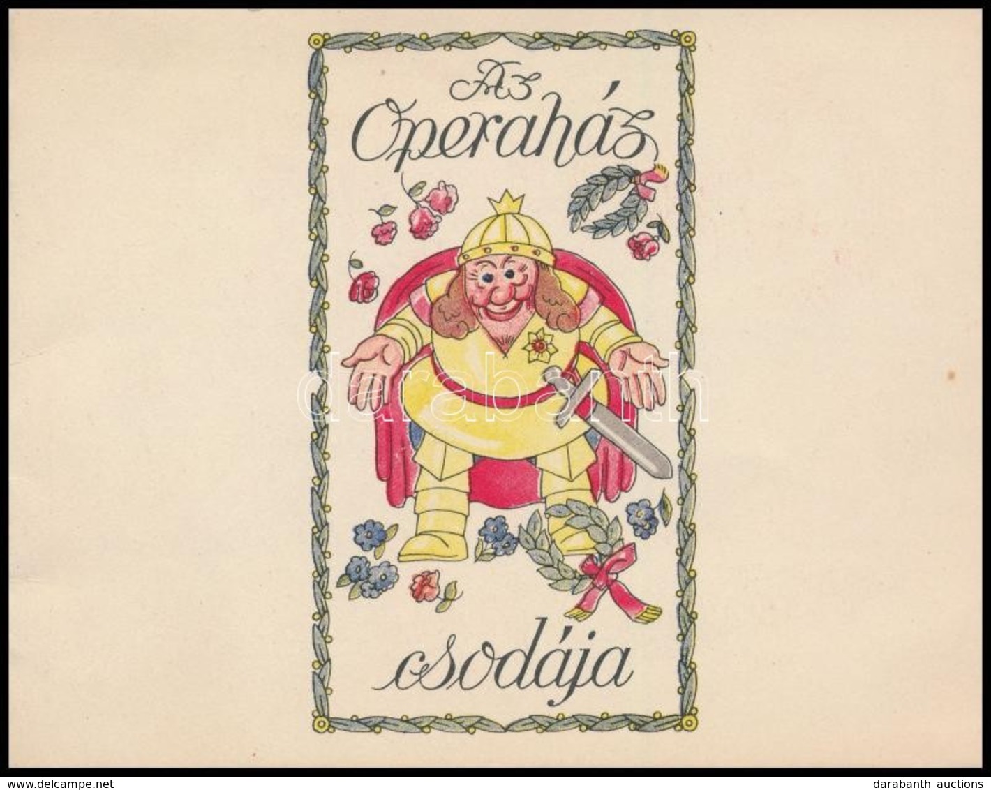 Cca 1930 Az Operaház Csodája. Gyógyszer (Coryfin-bonbon) Humoros, Képregényes Történettel Illusztrált Reklámfüzete. 10p. - Ohne Zuordnung