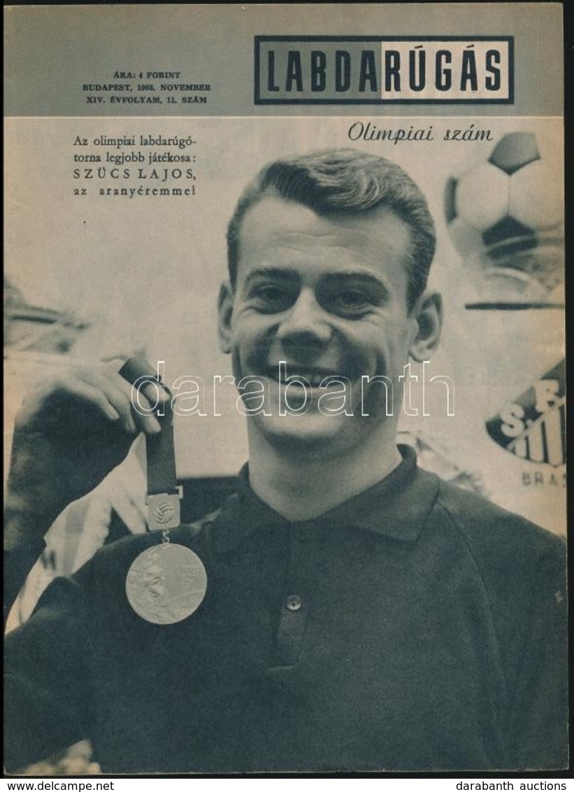 1956-1968 A Melbournei Olimpia, Sok Fotóval Illusztrált újság, 62 P.+Labdarúgás Olimpiai Szám. 1968. November. XIV. évf. - Sin Clasificación