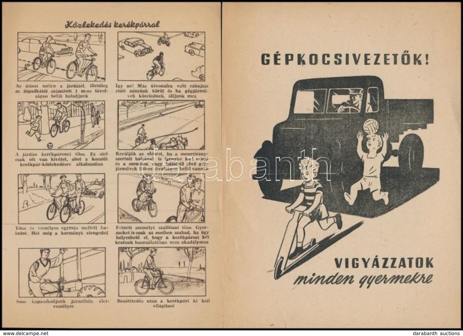 Cca 1956 Kis Nyomtatvány Tétel:Kresz és Más Közlekedéssel Kapcsolatos Nyomtatványok - Ohne Zuordnung