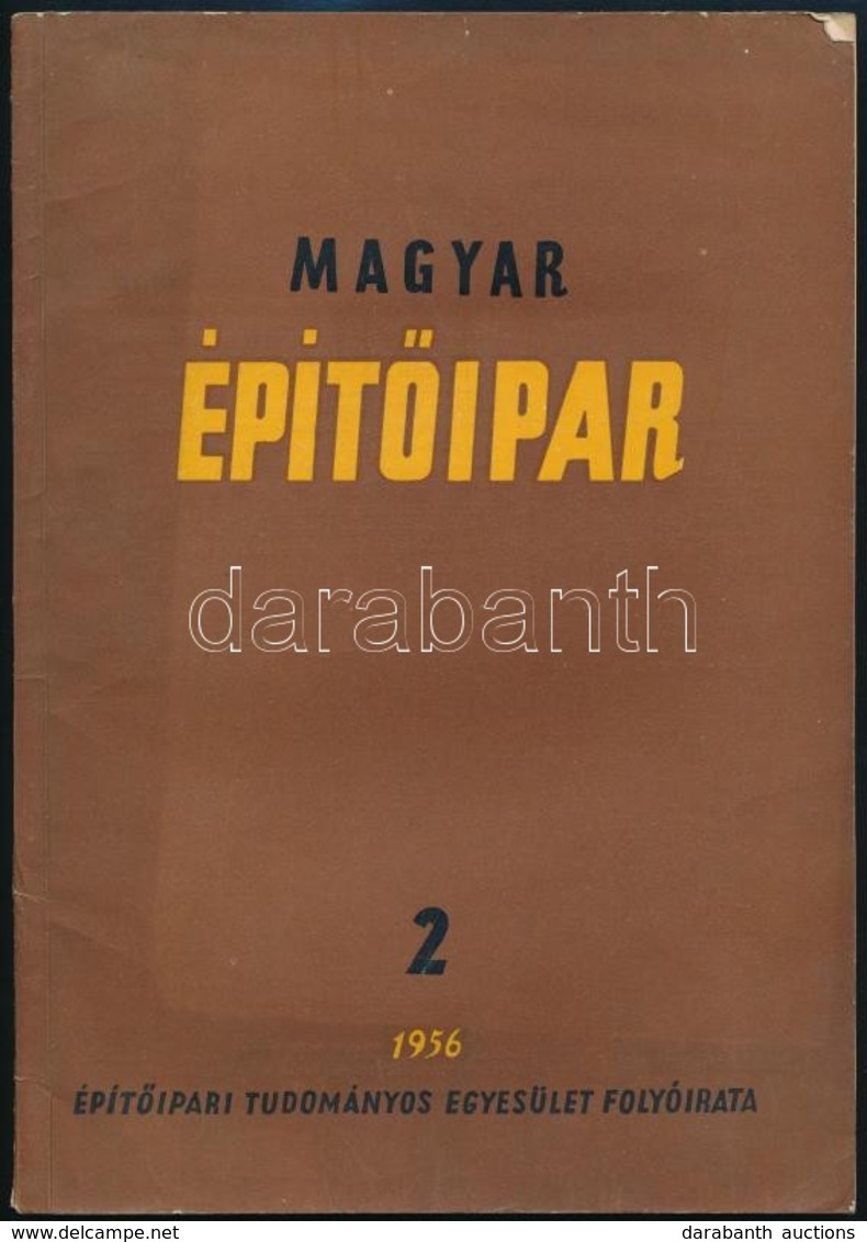 1956 Magyar Épít?ipar 1956. V. évf. 2. Szám. - Sin Clasificación