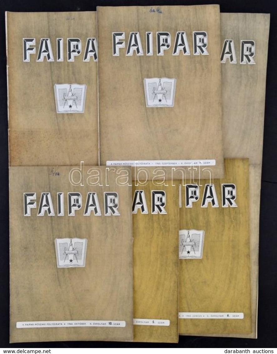 1960 A Faipar 7 Lapszáma, 10. évf. 5-11. Sz., érdekes írásokkal - Sin Clasificación