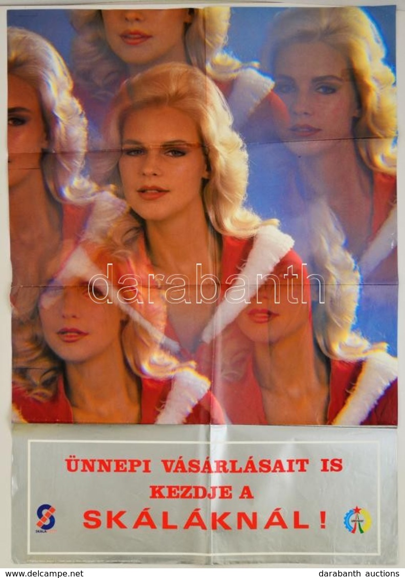 Cca 1985  Skála, ünnepi Vásár Plakátja. Hajtogatva 60x100 Cm - Otros & Sin Clasificación