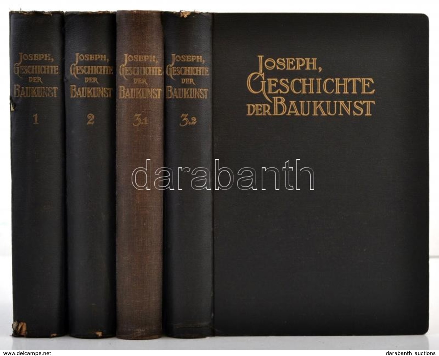 Dr. D. Joseph: Geschichte Der Baukunst Vom Altertum Bis Zur Neuzeit. 1-3/1-3/2. Kötet.(Négy Kötetben.) Leipzig,én.,A. Sc - Ohne Zuordnung