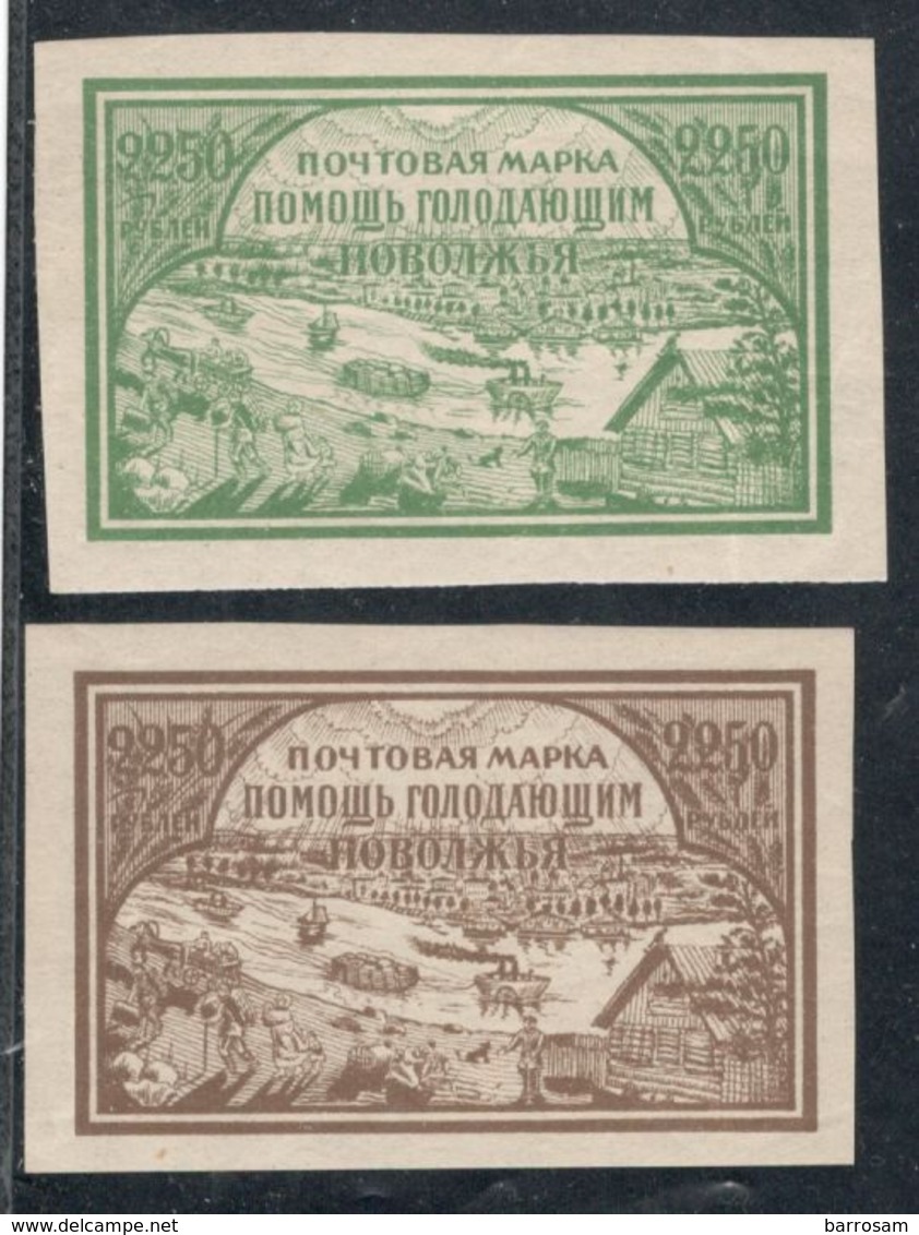 Russia(USSR)1921:Michel166mlh*,168mh* - Unused Stamps