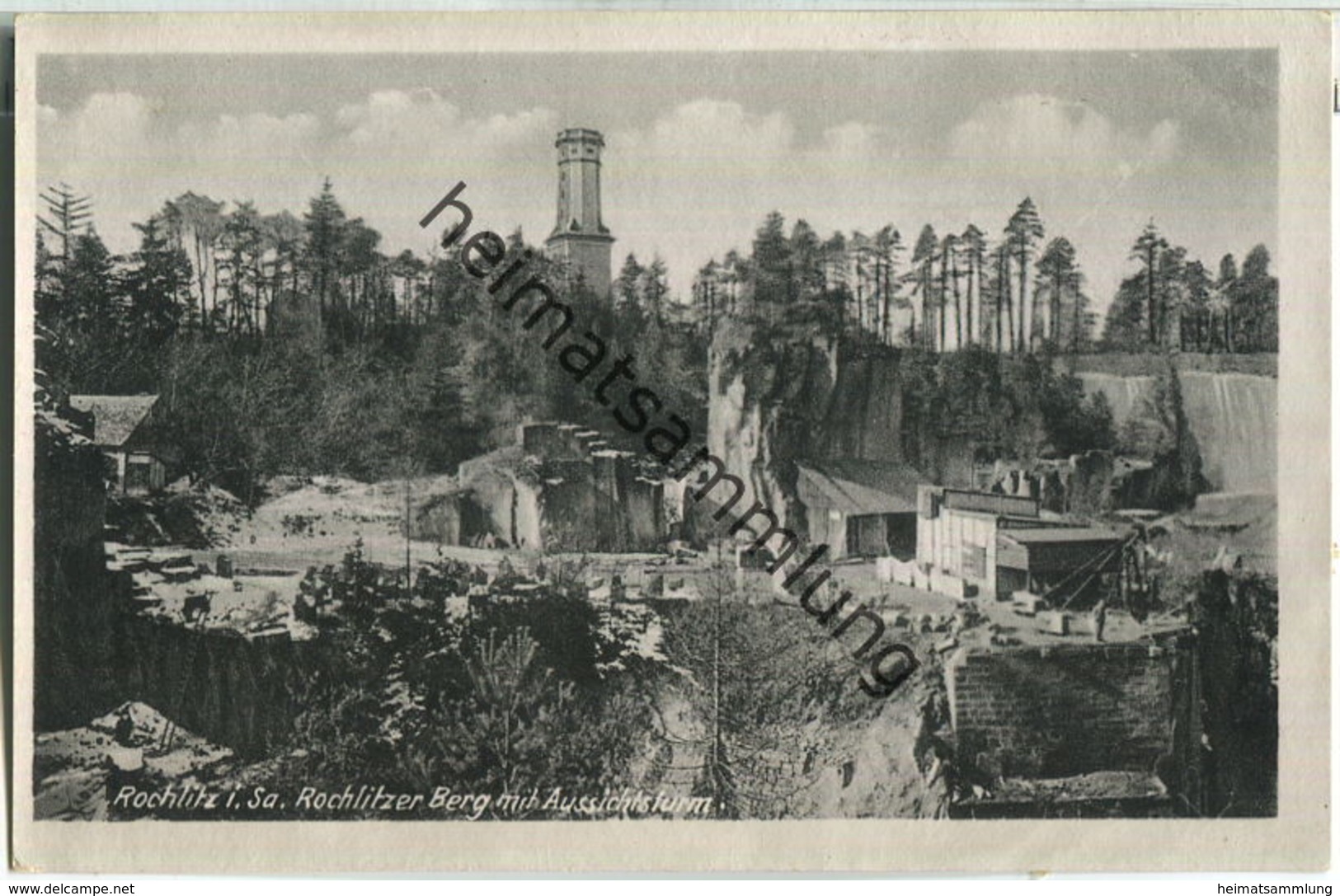 Rochlitzer Berg - Aussichtsturm - Verlag Franz Landgraf Zwickau - Rochlitz