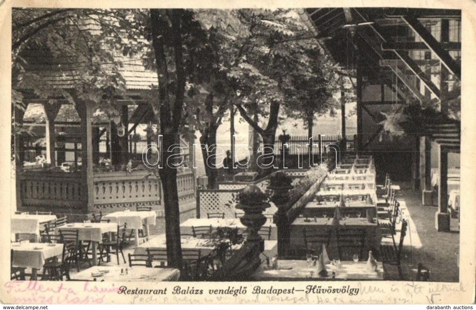 T2/T3 Budapest II. H?vösvölgy, Restaurant Balázs Vendégl?, étterem, Kert (EK) - Sin Clasificación