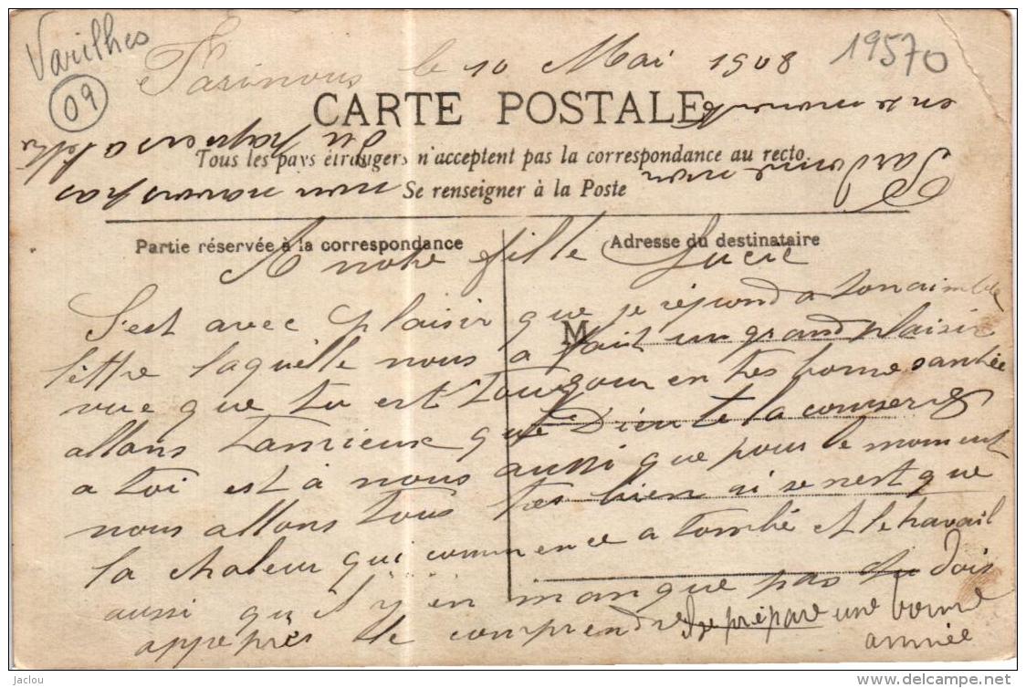 TRES BELLE CARTE PHOTO VARILHES POSSIBLE CAVALCADE ,HOTEL DE VILLE ,PHARMACIE DU PROGRES ,TRES BELLE ANIMATION REF 56507 - Varilhes