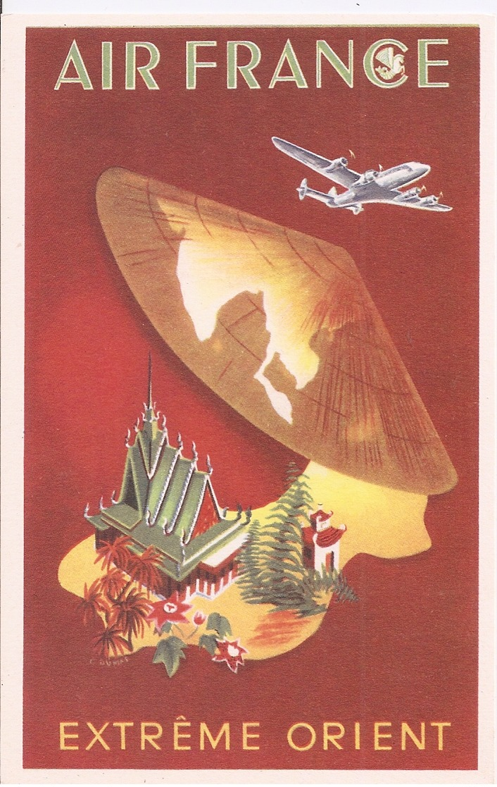 CPSM - Air France - Extrème Orient - Création Perceval - Paris - Publicidad