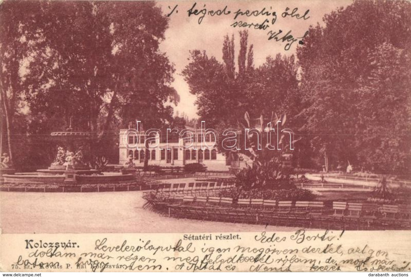 T2 1899 Kolozsvár, Cluj; Sétatér / Promenade Park - Sin Clasificación
