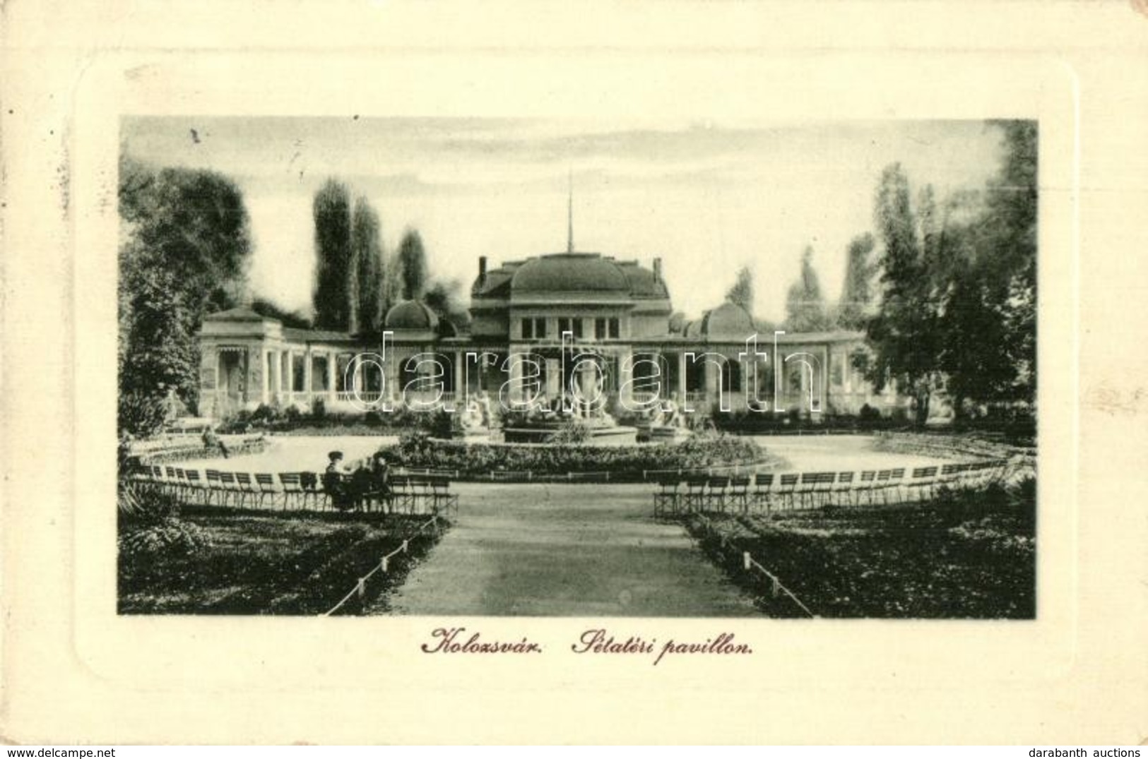 * T2/T3 Kolozsvár, Cluj; Sétatéri Pavilon. W. L. Bp. 6383. 1910. / Promenade Pavilion, Park (EK) - Ohne Zuordnung