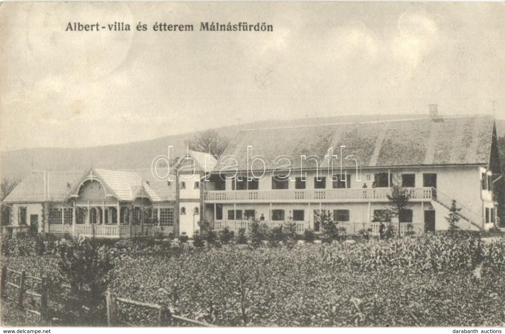 T2 1911 Málnásfürd?, Malnas Bai; Albert Villa és étterem. Gyulai Ferenc Kiadása / Villa And Restaurant - Ohne Zuordnung