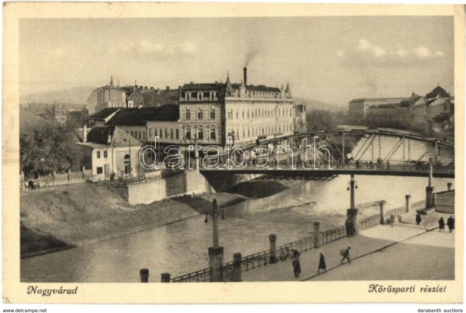 T2/T3 Nagyvárad, Oradea; Körös Parti Részlet, Híd / Cris Riverside, Bridge (EK) - Ohne Zuordnung