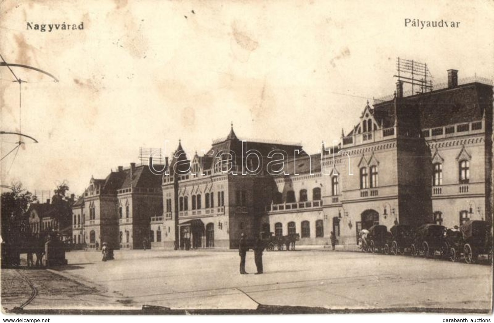 ** T2/T3 Nagyvárad, Oradea; Vasútállomás / Railway Station / Bahnhof (fa) - Ohne Zuordnung