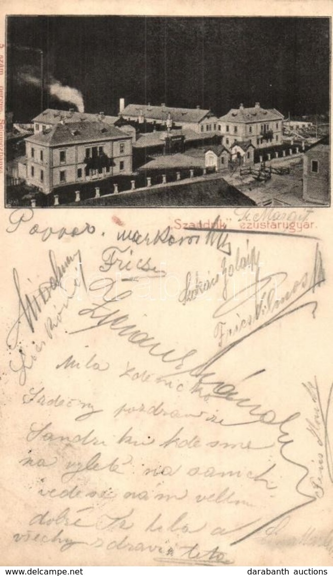 T2 1905 Alsóhámor, Dolné Hámre (Hodrushámor, Hodrusa-Hámre); Szandrik Magyar Ezüstgyár. Joerges Kiadása / Hungarian Silv - Sin Clasificación