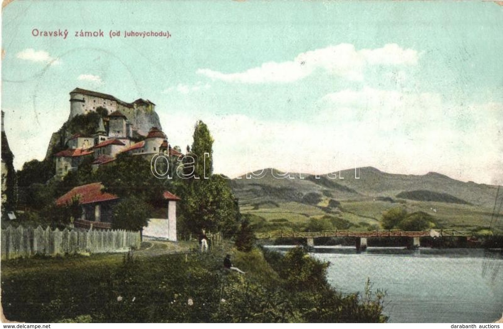 T2/T3 1911 Árvaváralja, Oravsky Zámok (od Juhovychodu); Vár, Híd. P. Sochán 62. / Castle, Bridge (EK) - Sin Clasificación