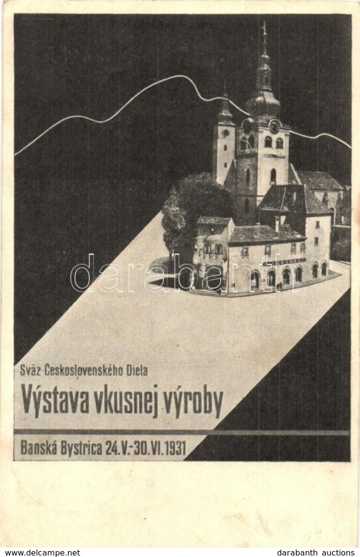 T2 1931 Besztercebánya, Banská Bystrica; SCSD Csehszlovák Egyesület Kiállítása Reklámlap / Sväz Ceskoslovenského Diela,  - Sin Clasificación