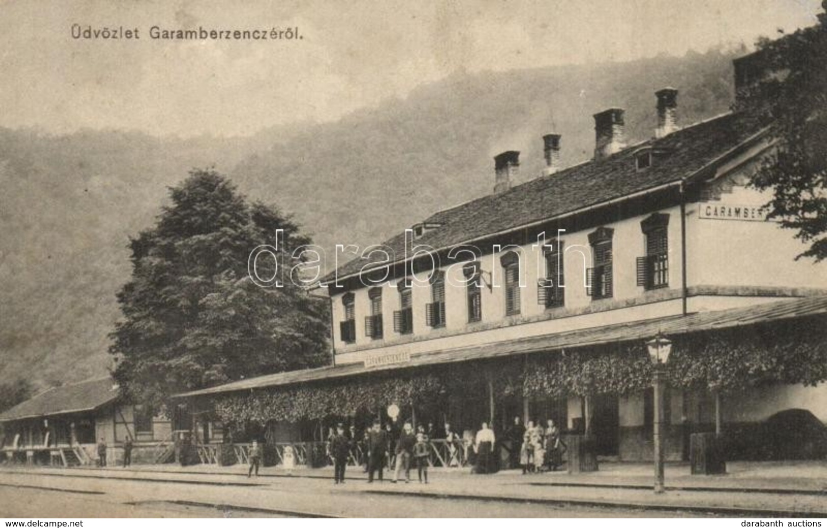 * T2/T3 1912 Garamberzence, Hronská Breznica; Vasútállomás / Bahnhof / Railway Station (Rb) - Sin Clasificación