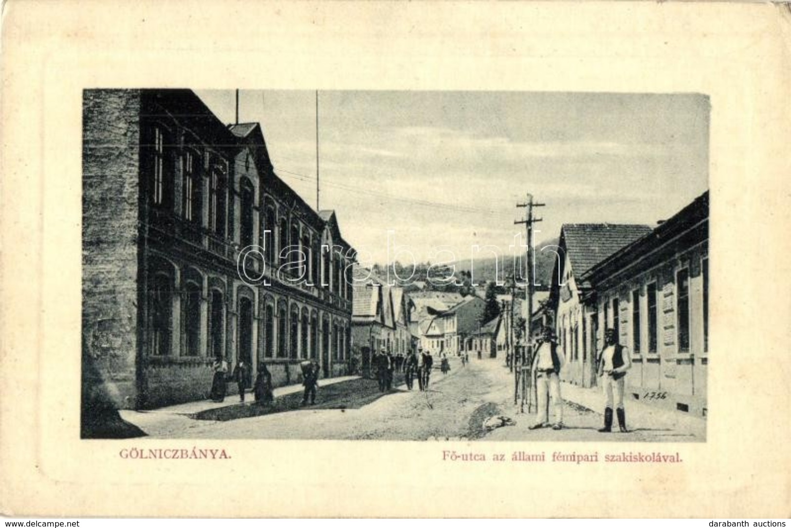 T2/T3 Gölnicbánya, Gelnica, Bergstadt Gölnitz; F? Utca, Állami Fémipari Szakiskola. W. L. Bp. 2708. / Main Street, Metal - Sin Clasificación