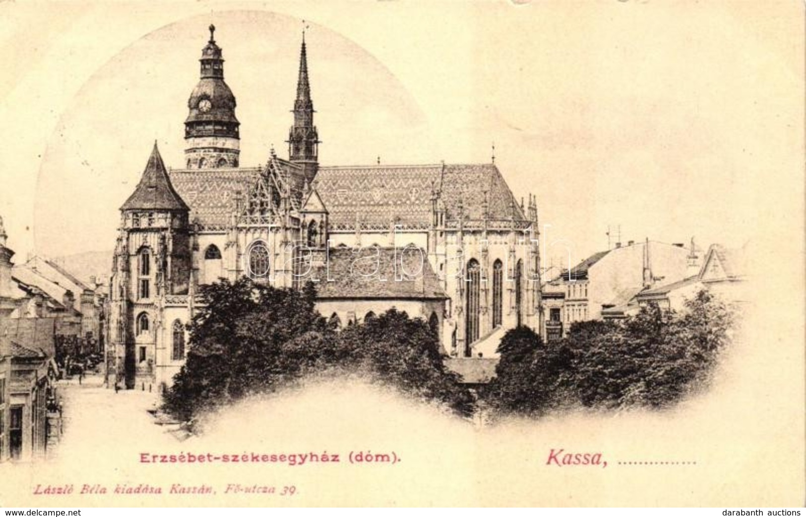 T2/T3 Kassa, Kosice;  Erzsébet Székesegyház, Kiadja László Béla / Cathedral - Sin Clasificación