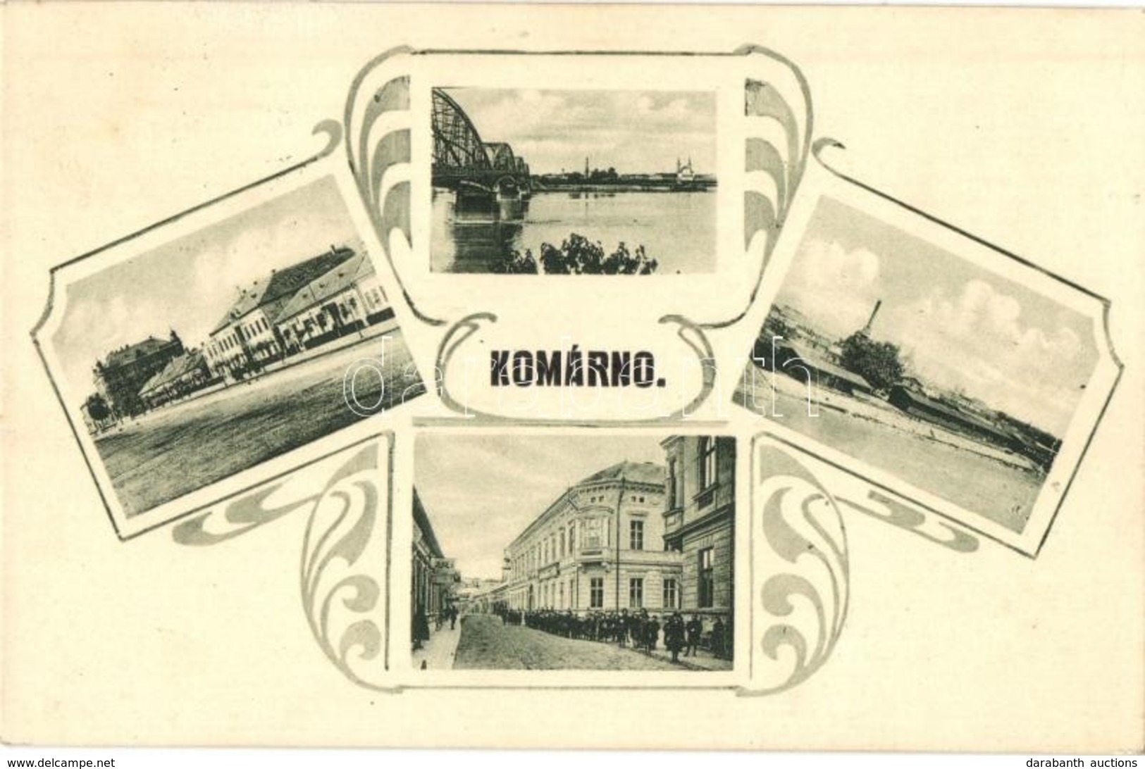 * Komárom, Komárno - 6 Db Régi Városképes Lap / 6 Pre-1945 Town-view Postcards - Sin Clasificación
