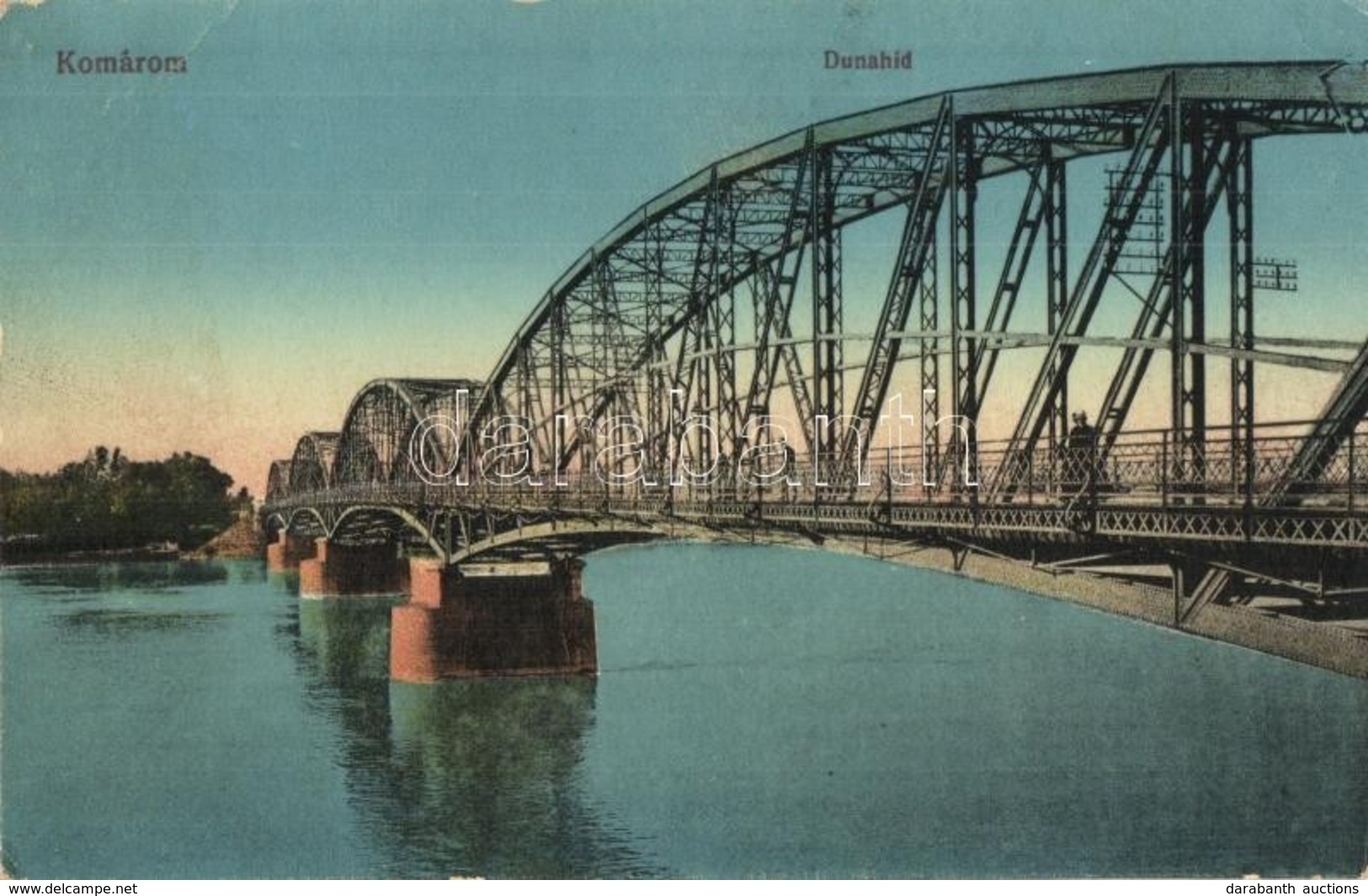 T2/T3 Komárom, Komárno; Duna Híd. Spitzer Sándor Kiadása / Danube Bridge (EK) - Sin Clasificación