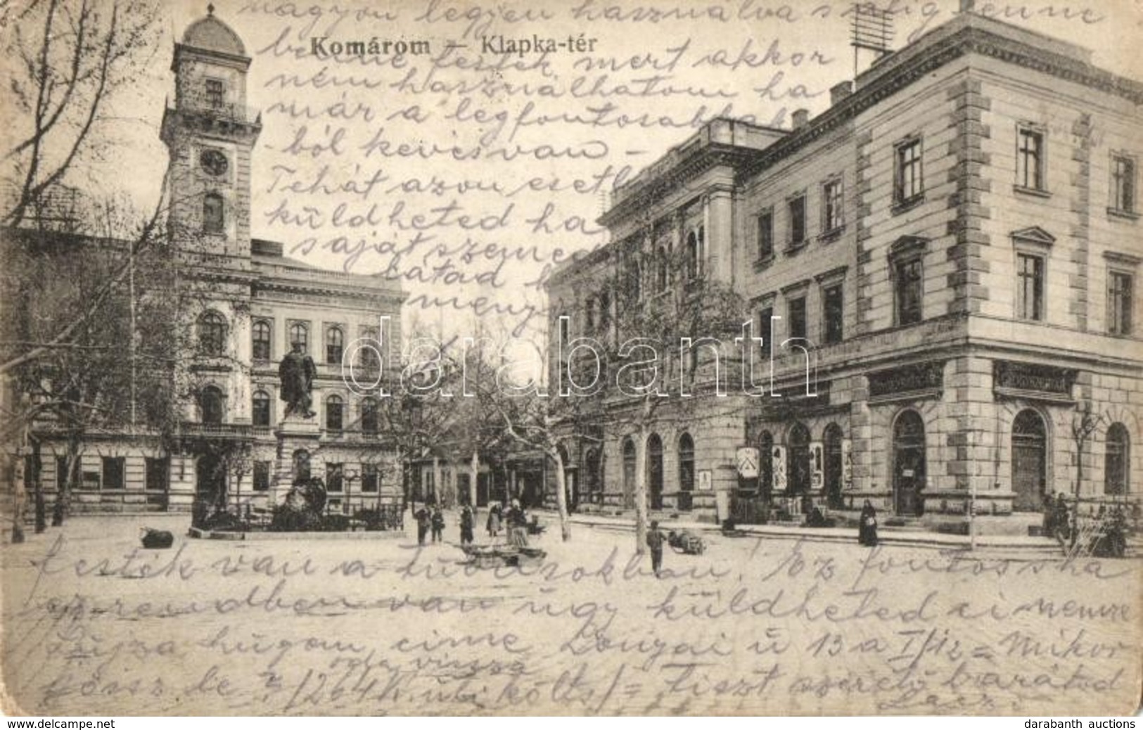 T2/T3 Komárom, Komárno; Klapka Tér, Gyógyszertár, Városháza / Square, Pharmacy, Town Hall  (EK) - Non Classificati