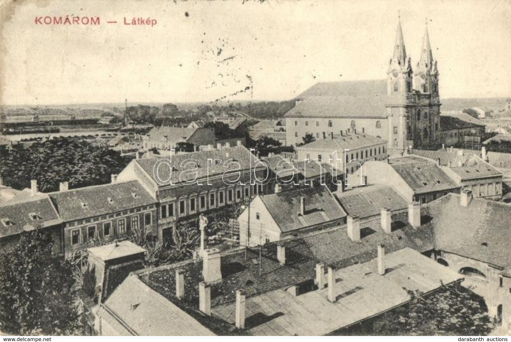 T2/T3 1912 Komárom, Komárnó; Templom / Church  (EK) - Non Classificati