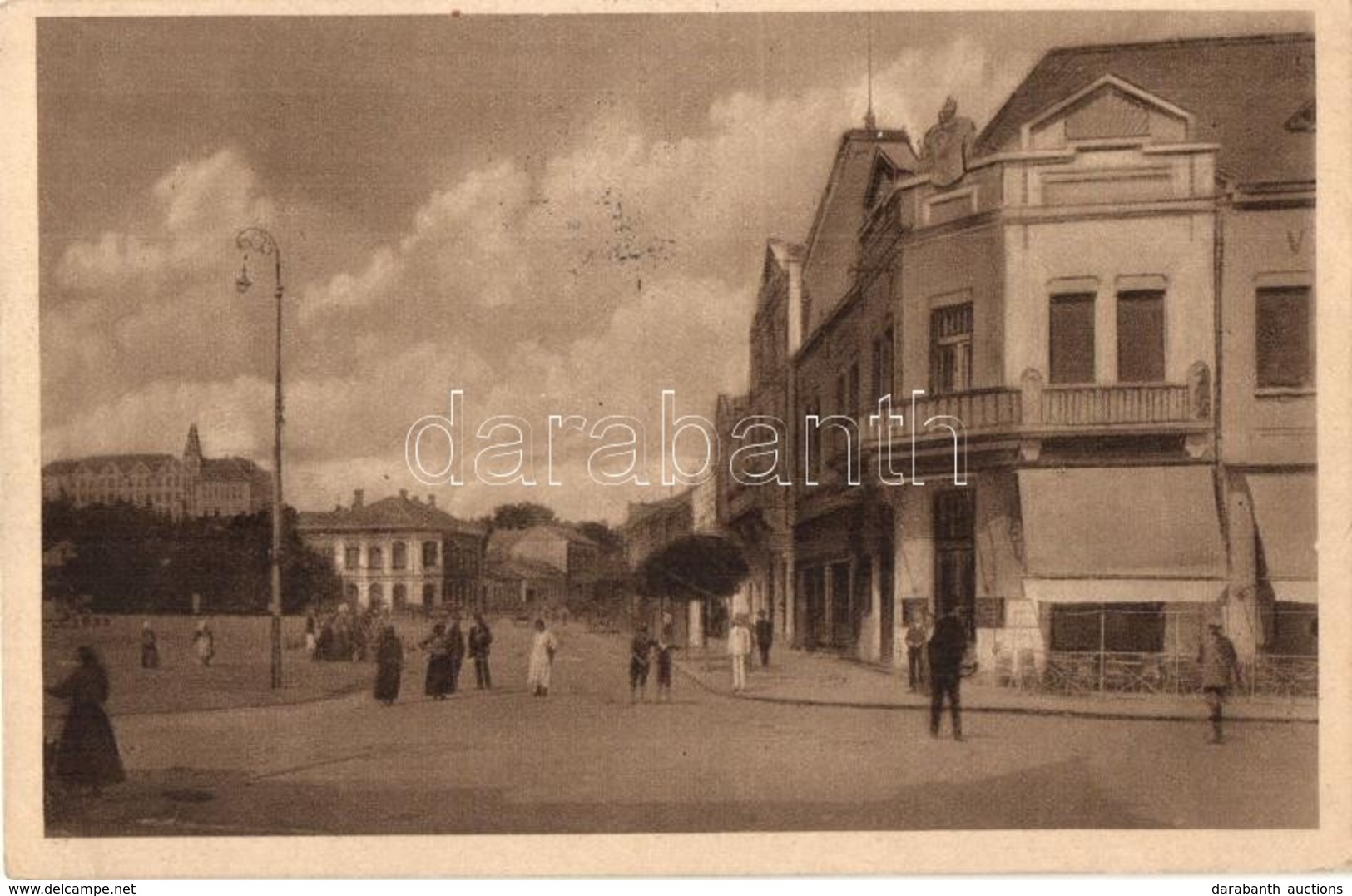 T2 Léva, Levice; Utcakép, Városi Nagyszálló / Street View, Hotel. '1938 Léva Visszatért' So. Stpl - Sin Clasificación