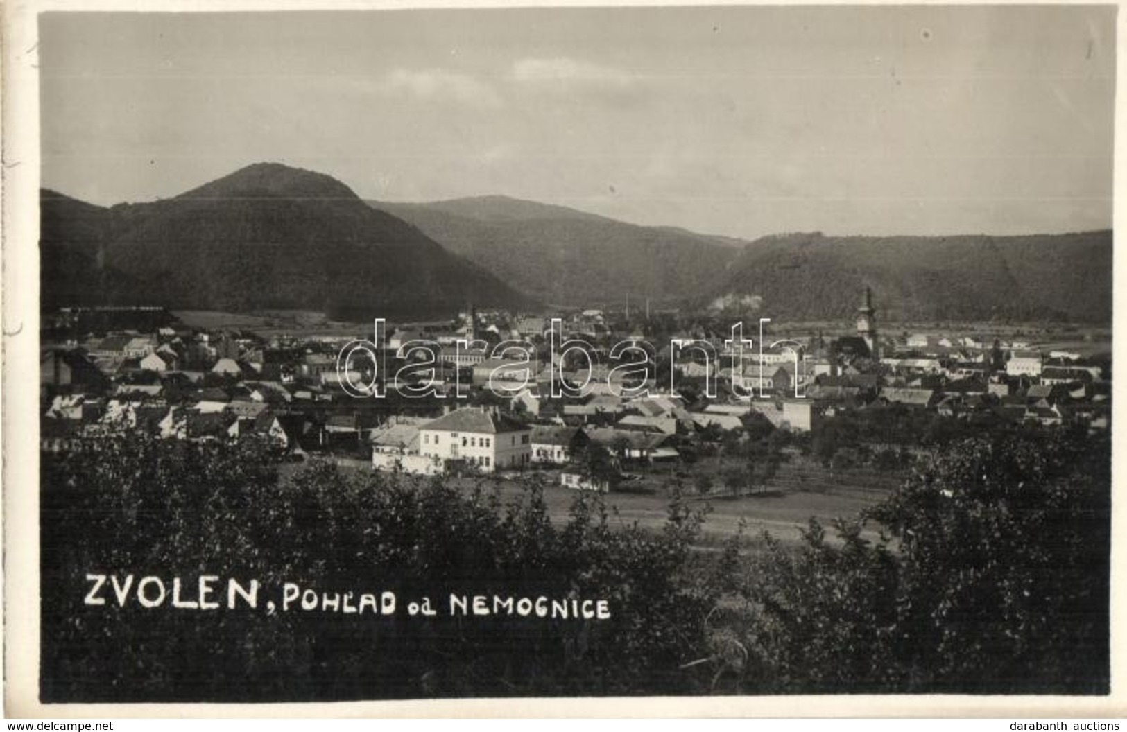 ** T2 Zólyom, Zvolen; Látkép A Kórházból / Pohlad Od Nemocnice / View From The Hospital. Photo - Sin Clasificación