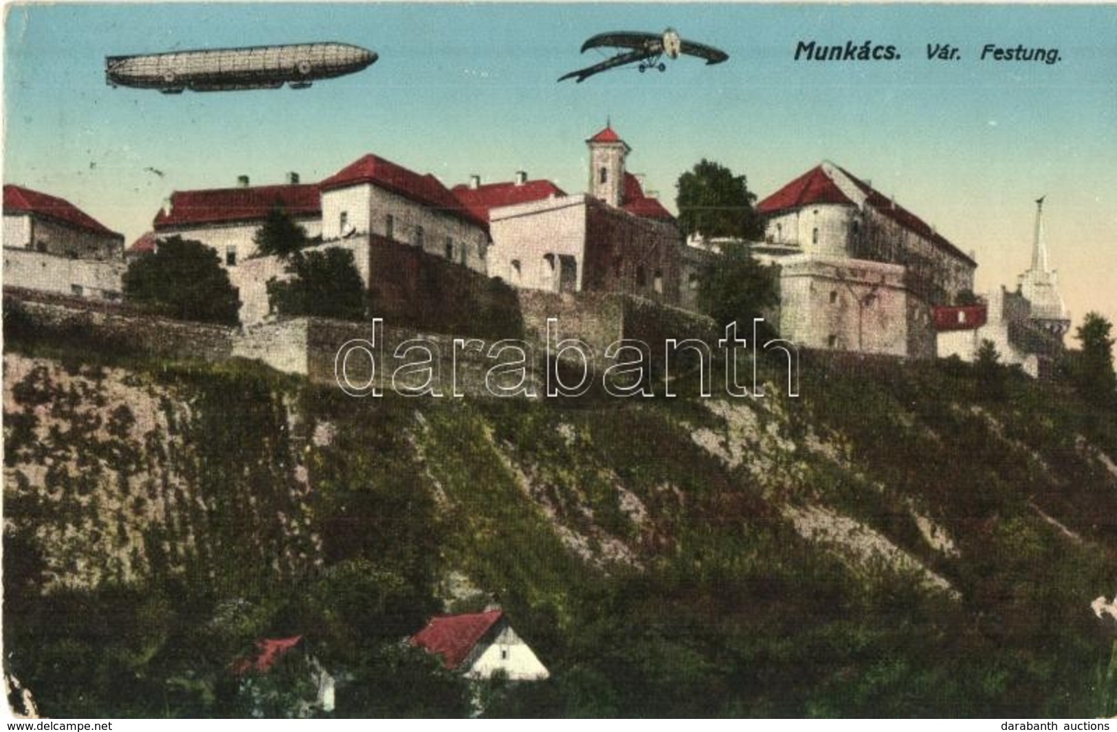 T2/T3 Munkács, Mukacheve, Mukacevo; Vár, Léghajó, Repül? / Castle, Airship, Airplane (EK) - Unclassified