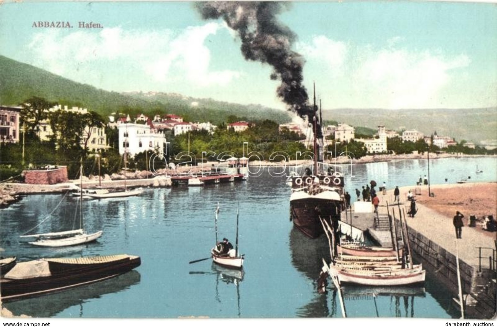 T2 Abbazia, Opatija; Port View With Ships - Ohne Zuordnung