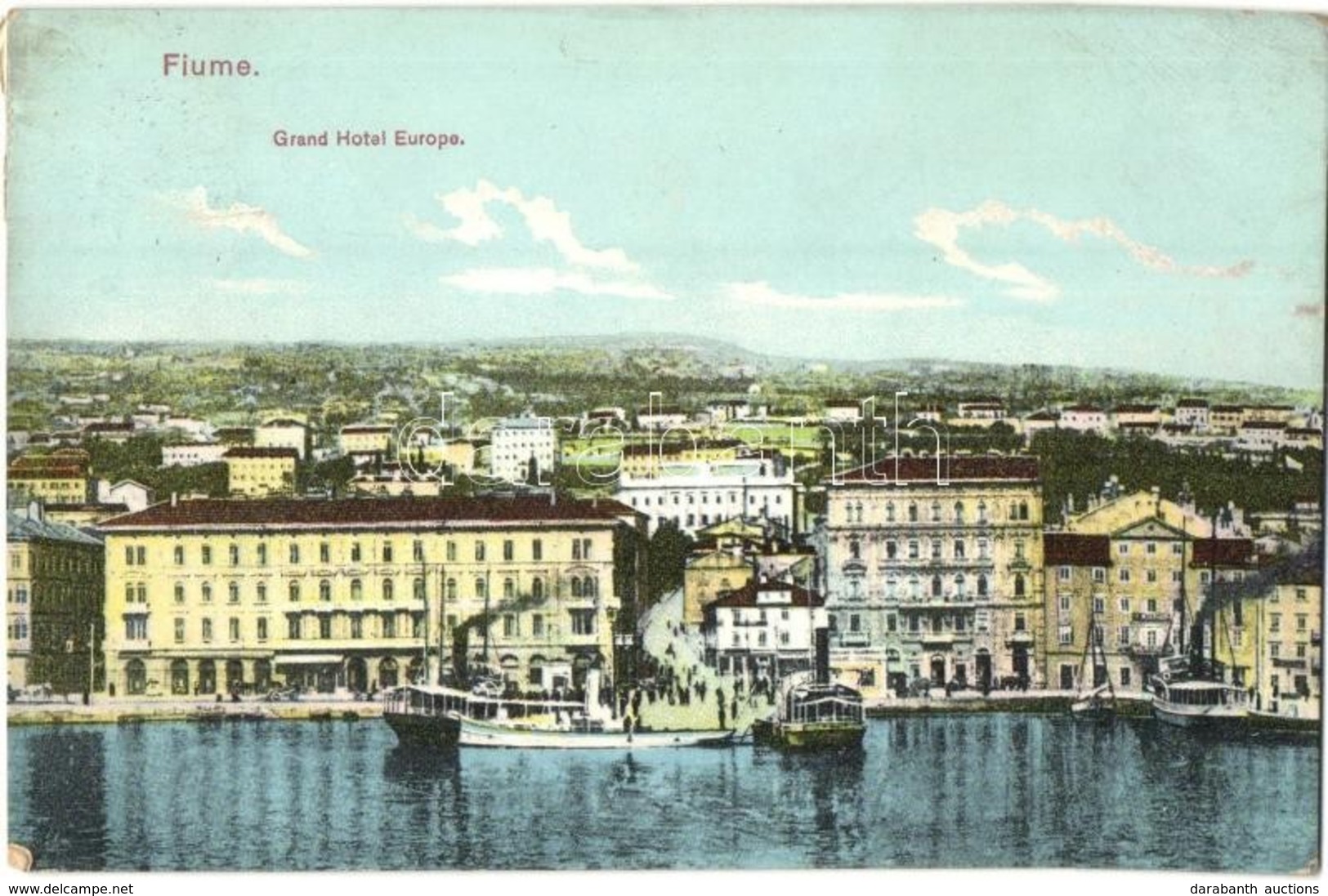 T2 1911 Fiume, Rijeka; Grand Hotel Europe - Sin Clasificación