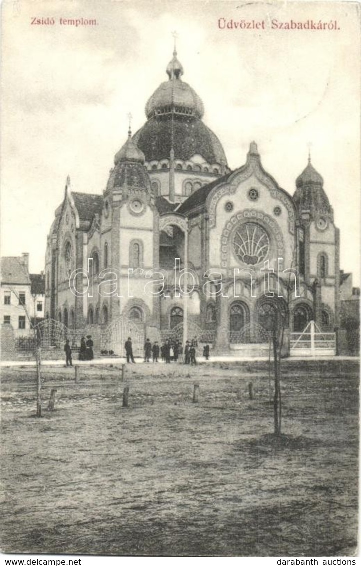 * T2/T3 1908 Szabadka, Subotica; Zsidó Templom, Zsinagóga / Synagogue (Rb) - Ohne Zuordnung