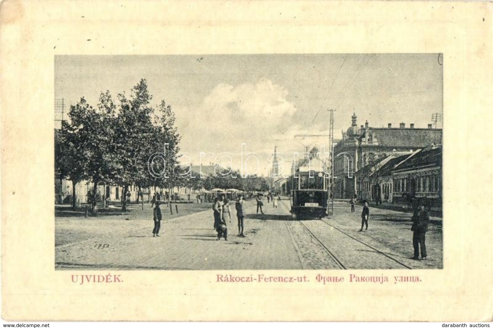 T2/T3 Újvidék, Novi Sad; Rákóczi Ferenc út, Villamos. W. L. Bp. 6344. / Street View, Tram (EK) - Sin Clasificación