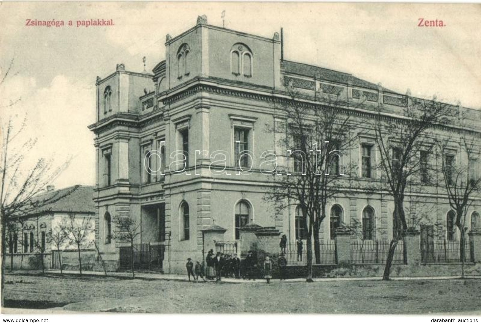 * T1/T2 Zenta, Senta; Zsinagóga és Paplak. Molnár Sz. Vince Kiadása / Synagogue And Rectory - Ohne Zuordnung