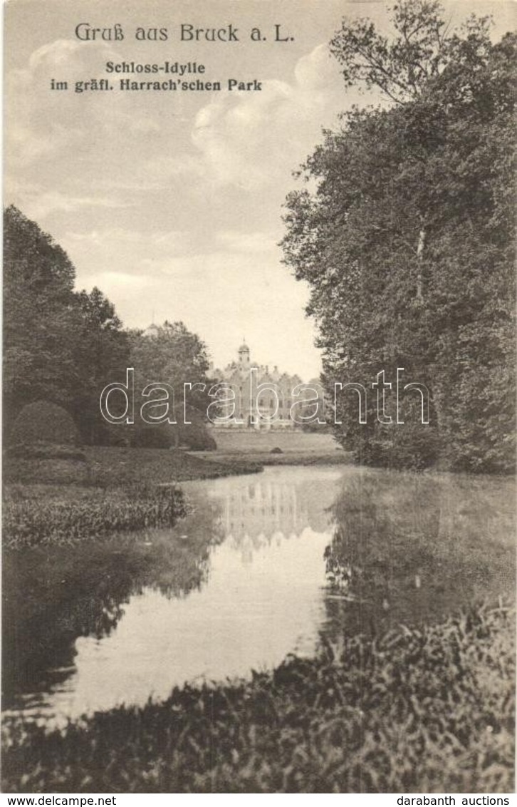 ** T1 Lajtabruck, Bruck An Der Leitha; Kastély / Schloss-Idylle Im Gräfl. Harrach'schen Park / Castle With Patk, Pond - Unclassified