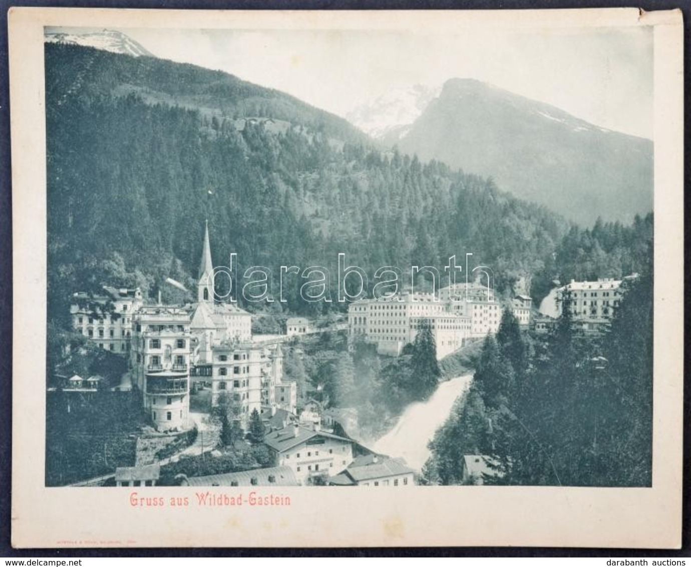 ** T3 Bad Gastein, Wildbad, Grand Hotel Gasteiner Hof, M. Scherthaner's Gasthof / Hotels, Giant Postcard (29,5 Cm X 23 C - Ohne Zuordnung