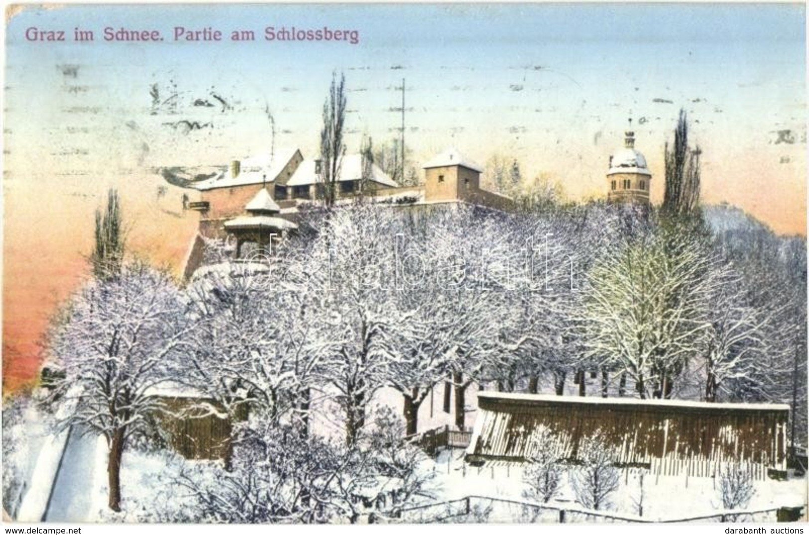 T2 Graz, Schlossberg Im Schnee / Castle In Winter - Ohne Zuordnung