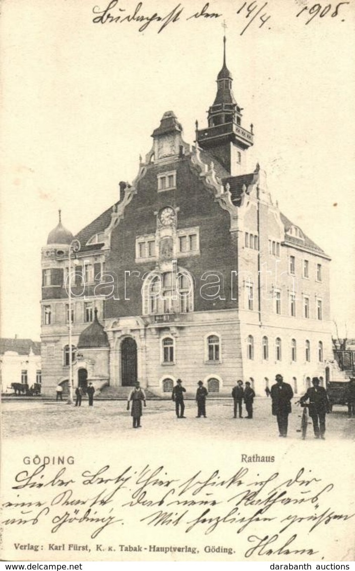 T2/T3 1905 Hodonín, Göding; Rathaus / Town Hall (EK) - Ohne Zuordnung