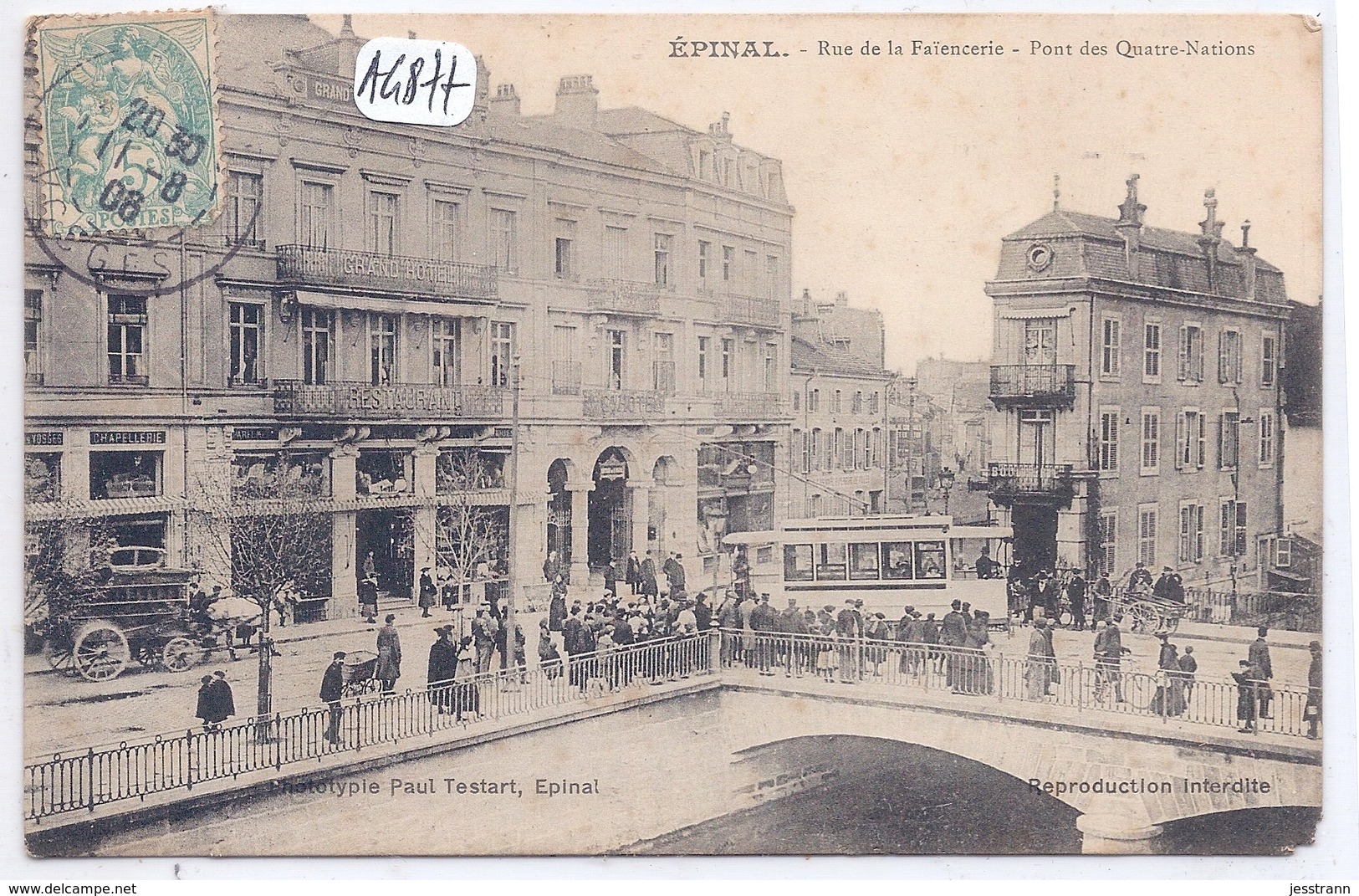 EPINAL- RUE DE LA FAIENCERIE- PONT DES QUATRE-NATIONS - Epinal