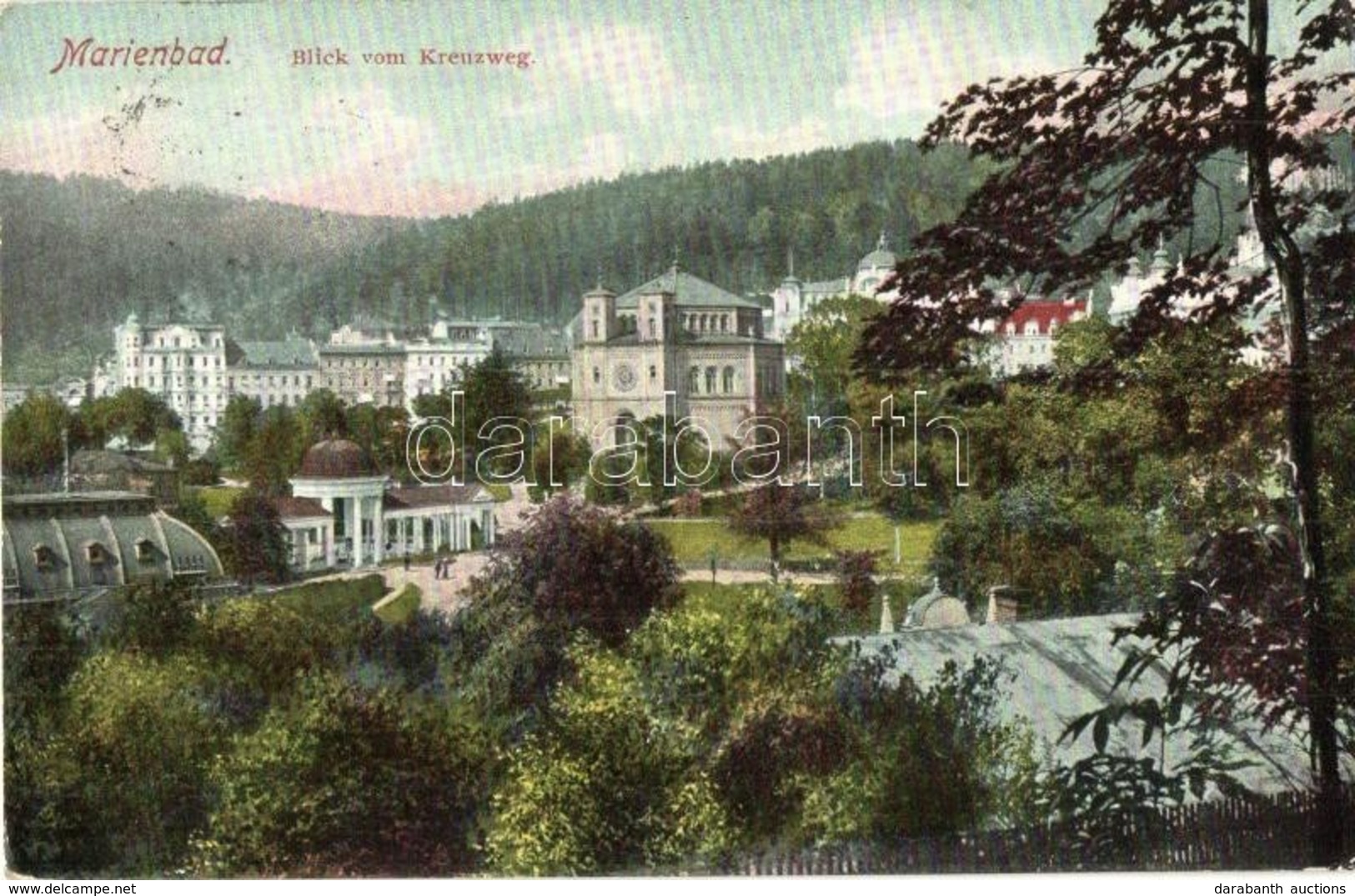 T2 Marianske Lazne, Marienbad; Blick Vom Kreuzweg - Ohne Zuordnung