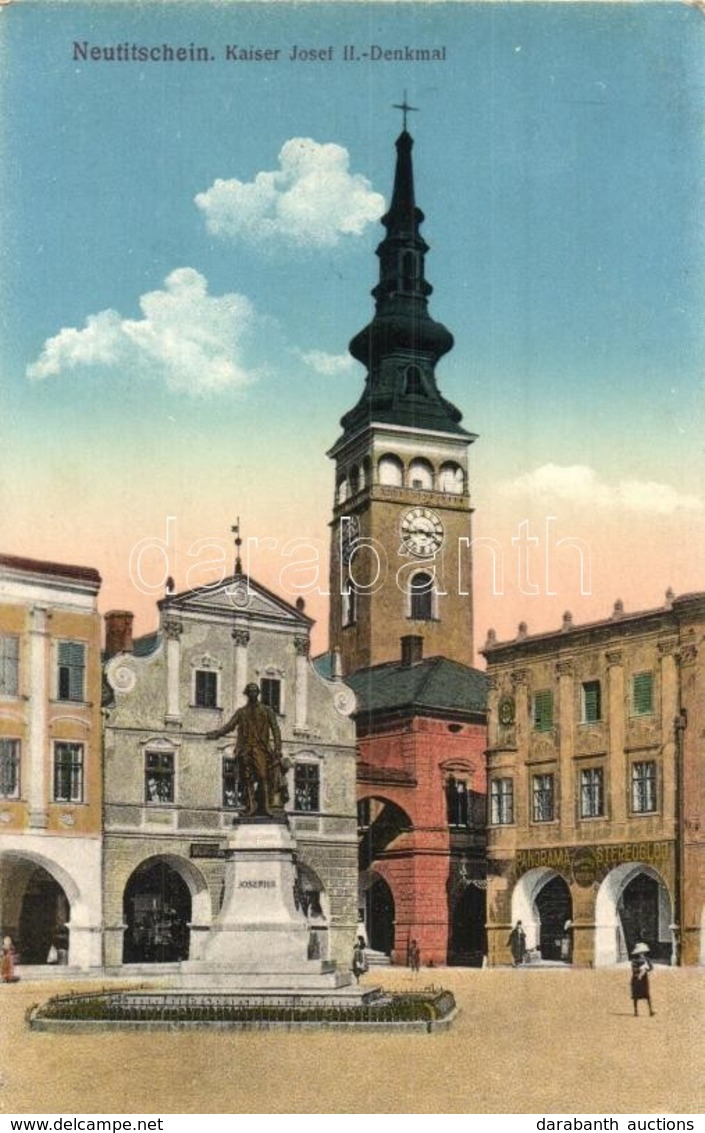 * T3 Novy Jicín, Neutitschein; Kaiser Josef II Denkmal, Panorama Stereoglob / Monument  (Rb) - Ohne Zuordnung