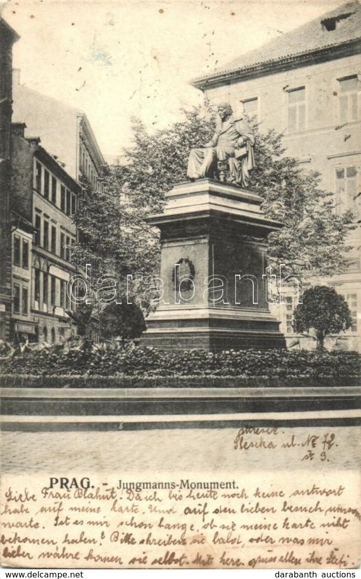 * T4 Praha, Prag; Jungmanns-Monument / Pomník Josefa Jungmanna (wet Damage) - Ohne Zuordnung